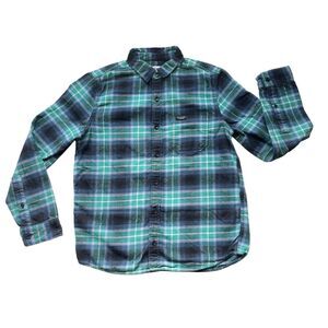 Boys' Abercrombie Kids Plaid Flannel Long Sleeve Shirt Size 11/12